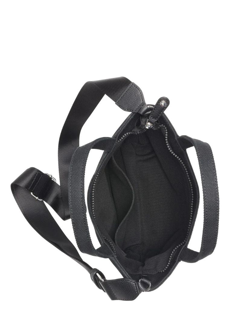 Cannes Mini Canvas Tote Black White