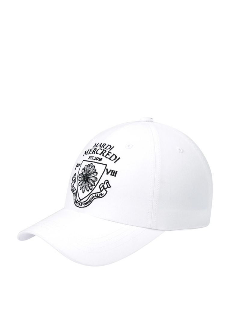 Cap Alumni Emblem White Black