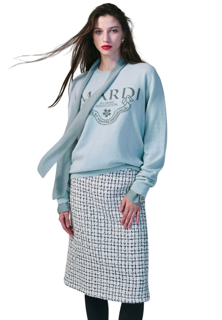 Cashmere Crew Neck Alumni Classique Mint Green