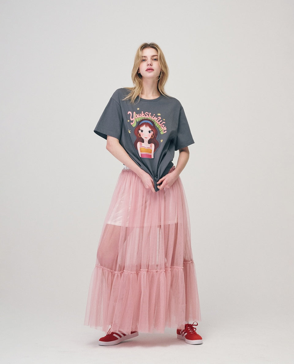 Retro Blossom T-Shirt F Luna