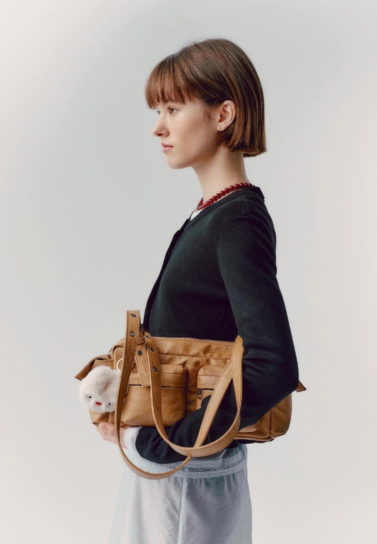 Pocket Utility Bag M Brushed Brown Sugar