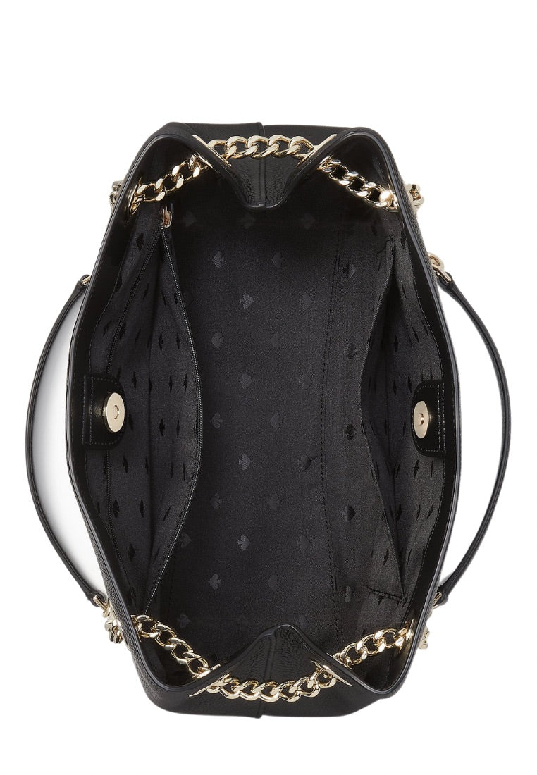 Halle Chain Shoulder Bag Black