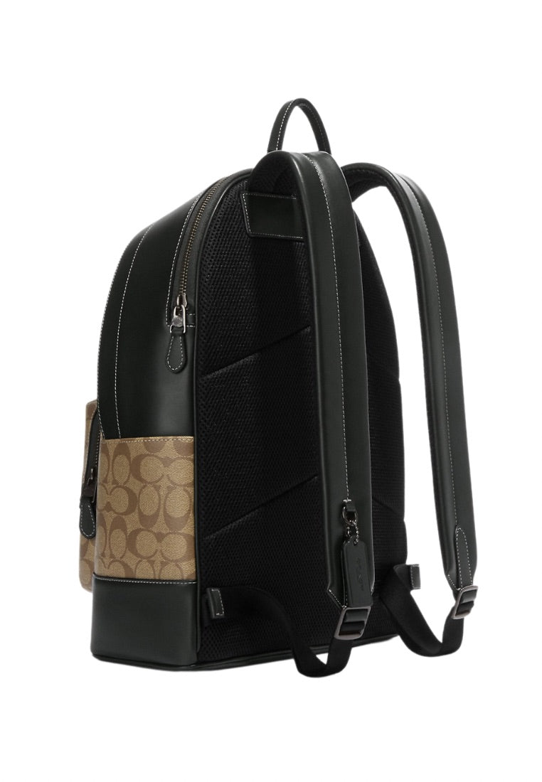 West Backpack In Signature Canvas With Varsity Motif
