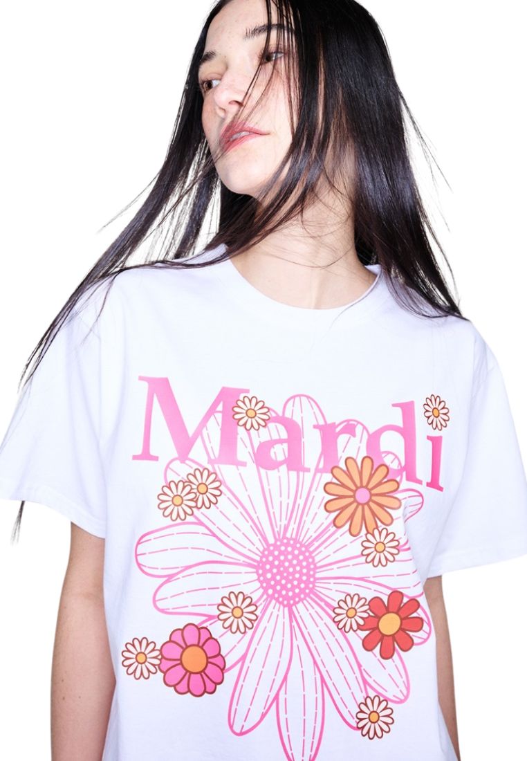 Tshirt FlowerMardi Blossom White Pink