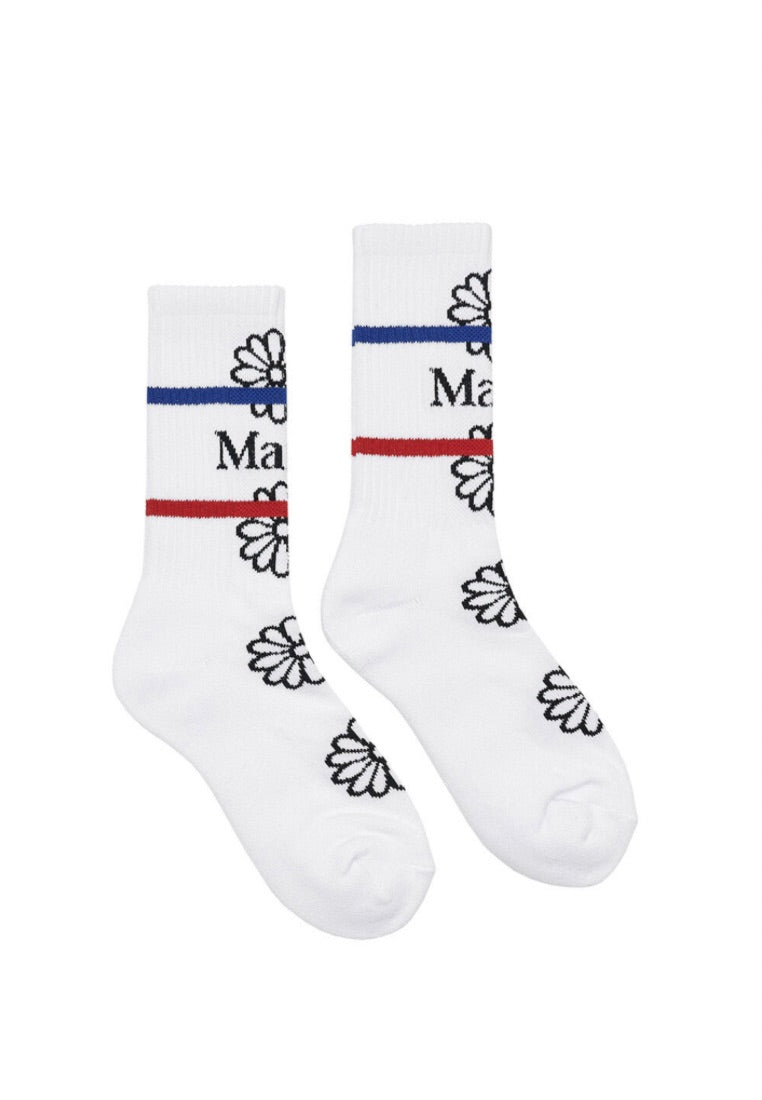 Socks Flos Emoji White