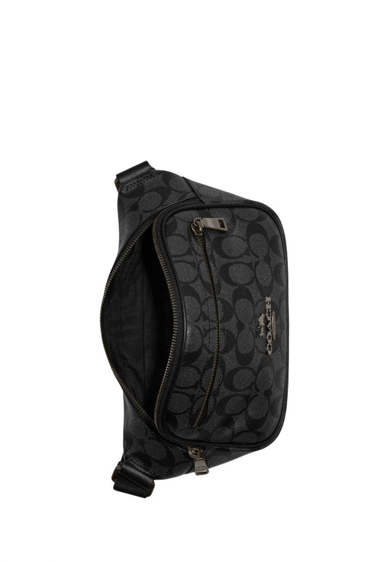 Elias Belt Bag In Signature Canvas Charcoal