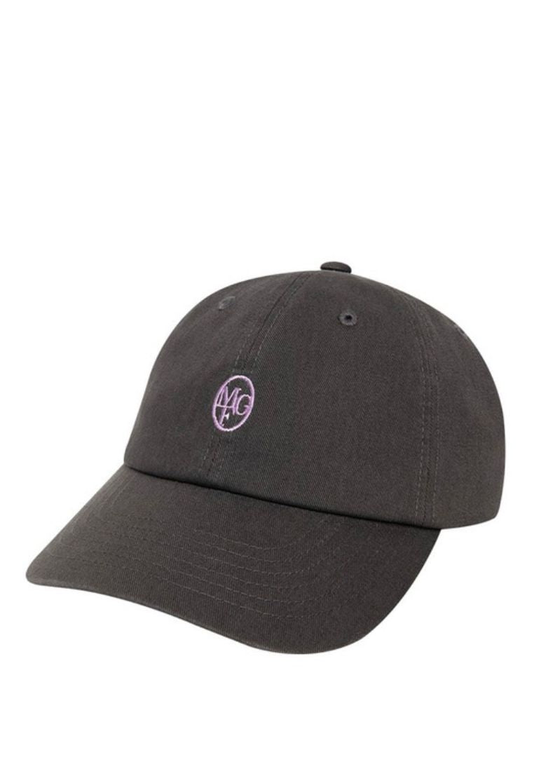 Circle Logo Embroidery Cap Charcoal