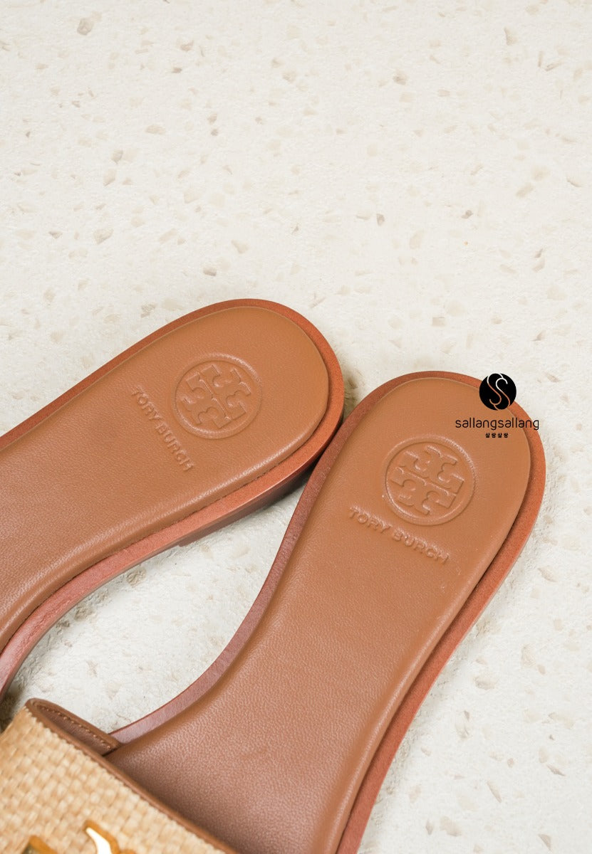 EVERLY Slide Rafia Tan