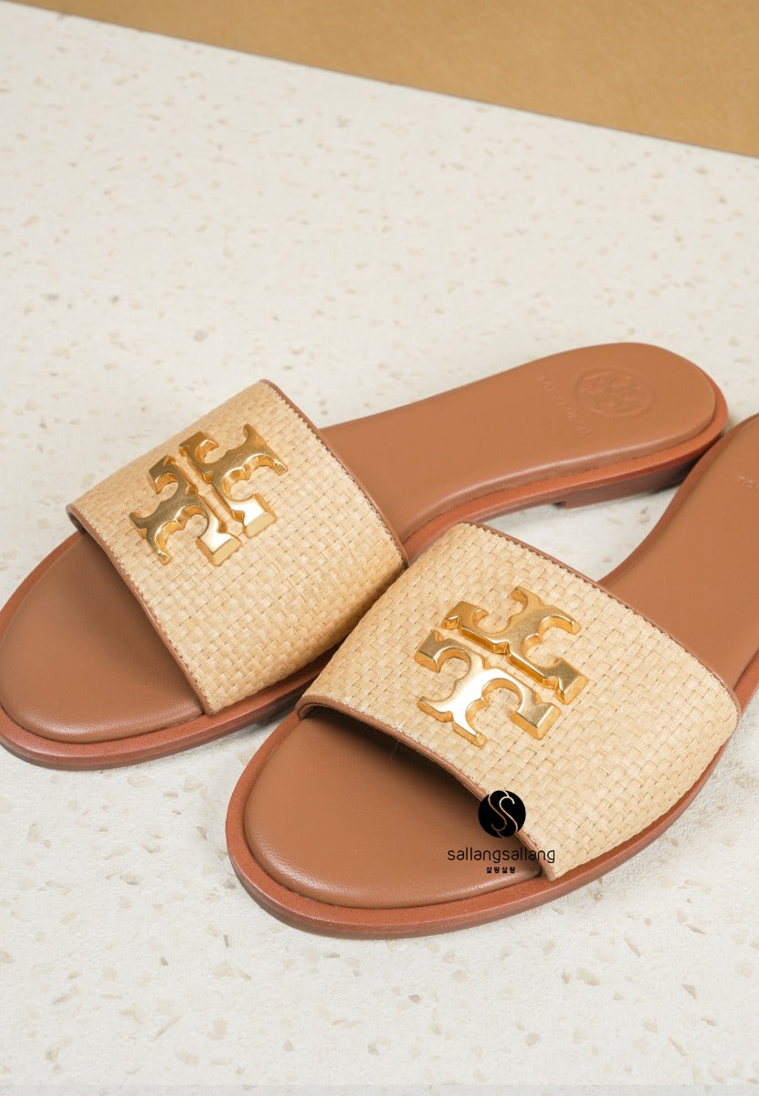 EVERLY Slide Rafia Tan