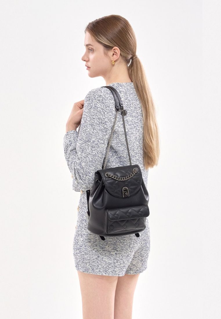Coco R Quilting Backpack Black SM