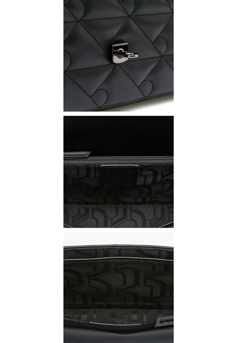 Coco R Quilting Flab Shoulder Black SM