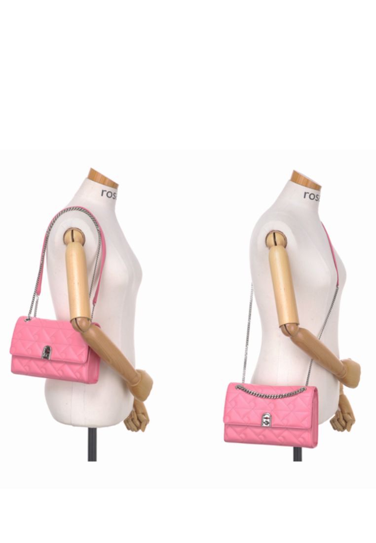 Coco R Quilting Flab Shoulder Pink SM