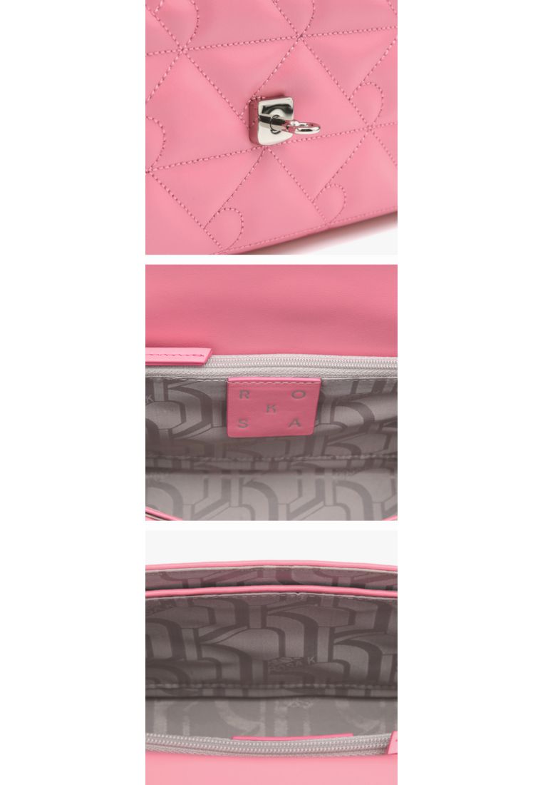 Coco R Quilting Flab Shoulder Pink SM
