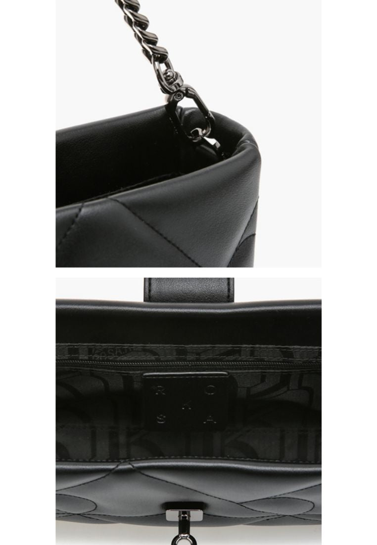 Coco R Quilting Low Shoulder Black SM