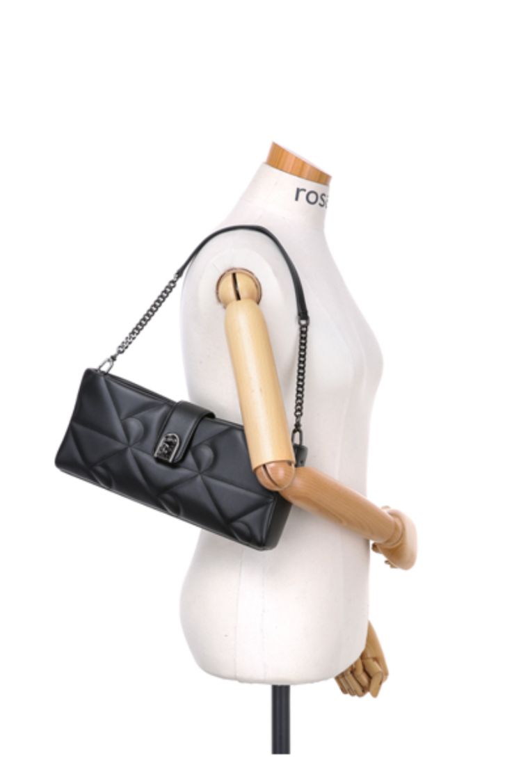 Coco R Quilting Low Shoulder Black SM