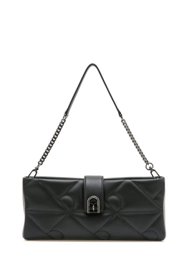 Coco R Quilting Low Shoulder Black SM