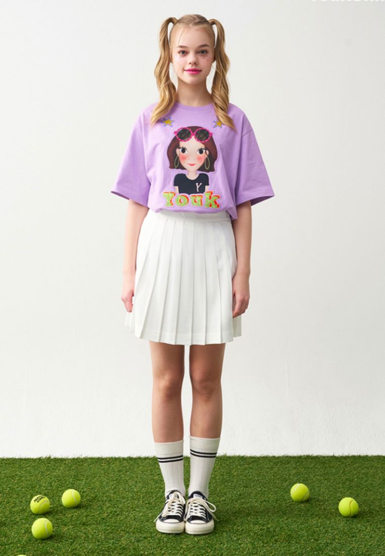 Colorful T-Shirt F Purple Luna