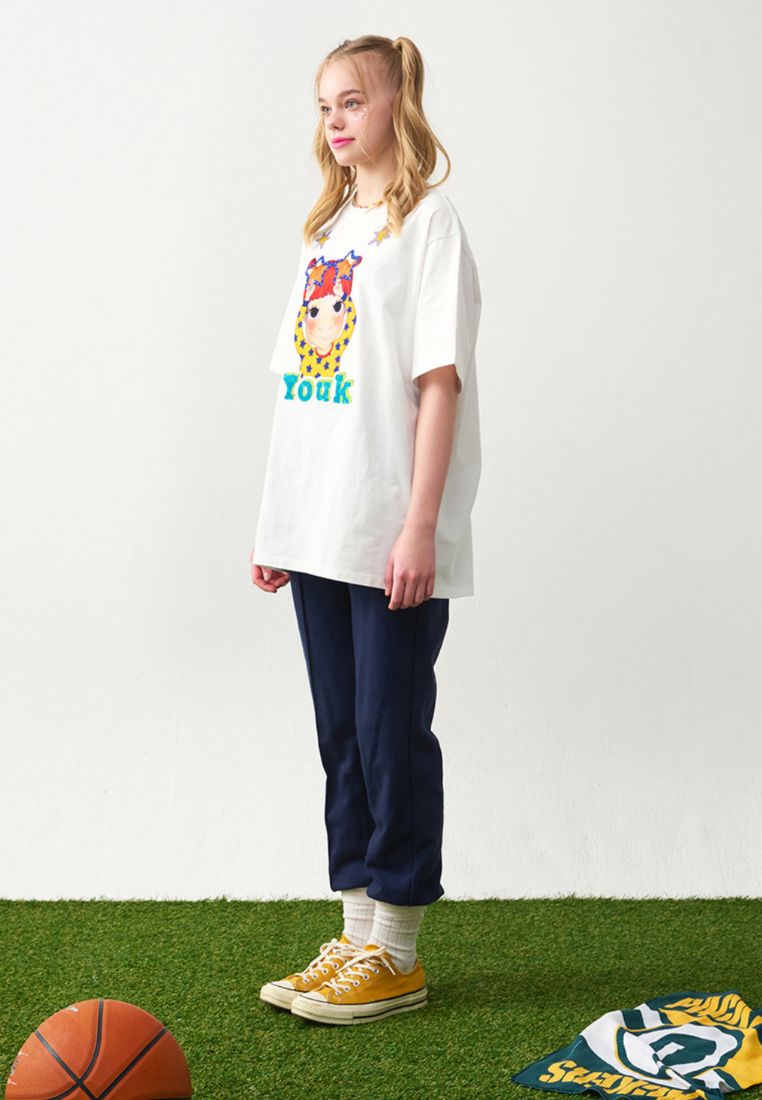 Colorful T-Shirt F White Gaeddong