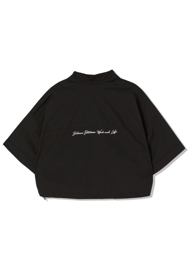 Comfy Cozy Short Sleeve Shirt Black