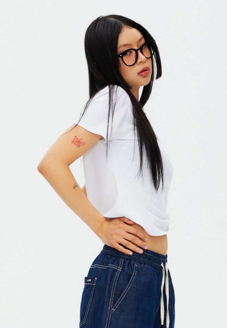 Cotton Radog Slim Short T-shirt White