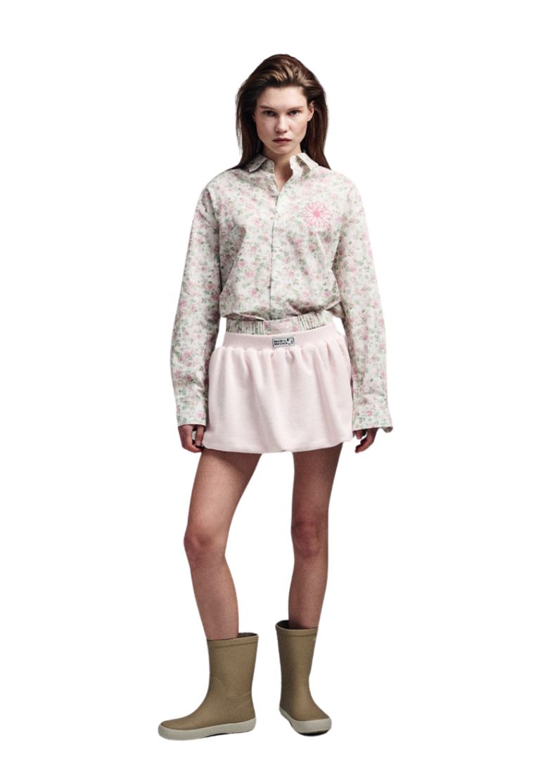 Cotton Shirt Floral Pink
