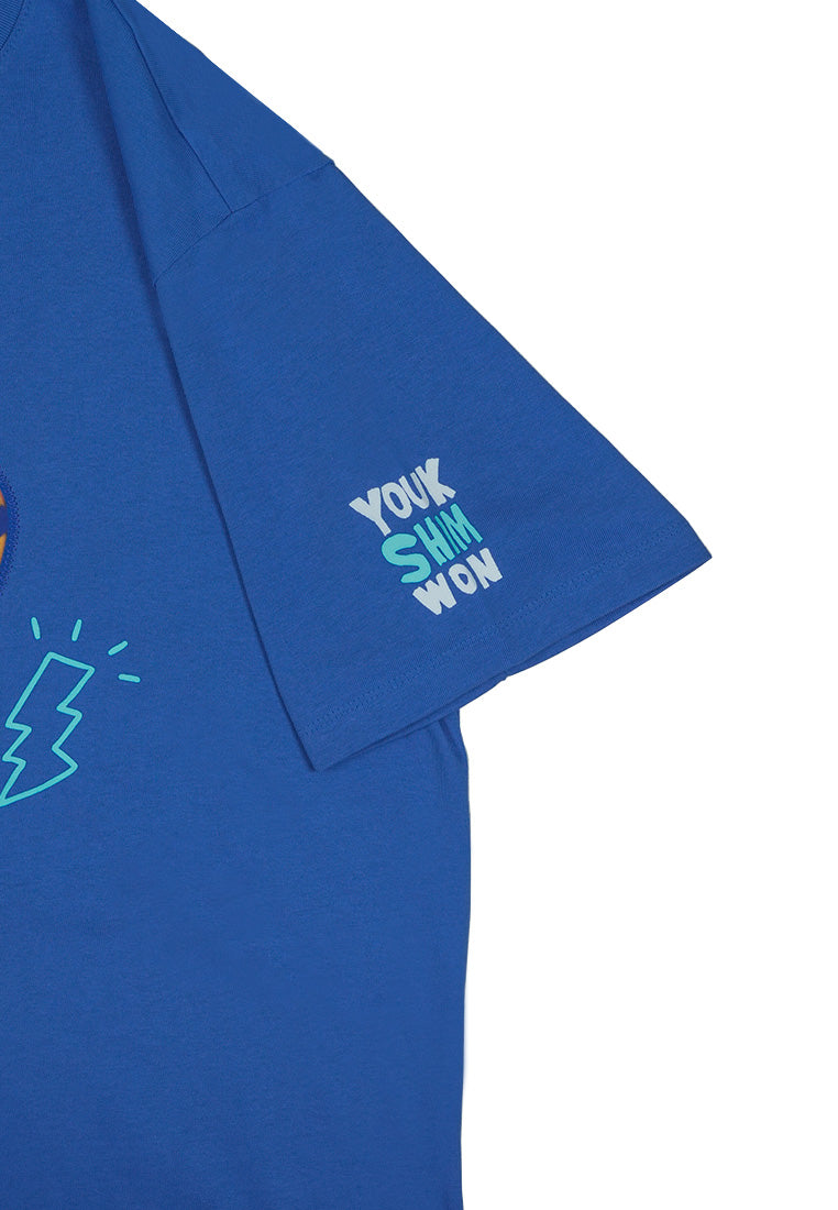 Crazy T-Shirt F Blue Gaeddongi