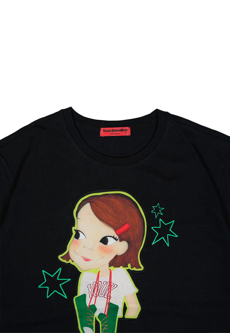 Crazy T-Shirt F Black Ria