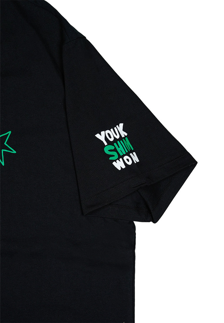 Crazy T-Shirt F Black Ria