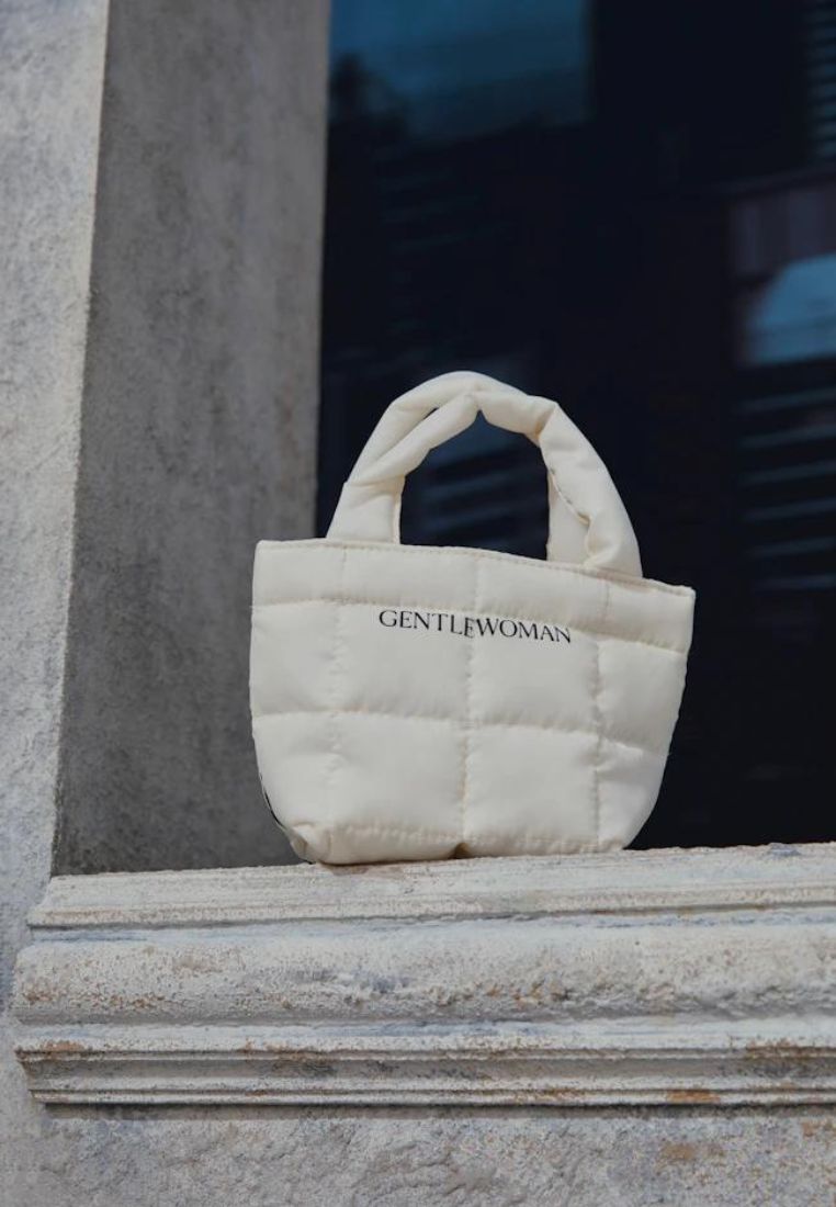 Criminal Puffer Micro Tote Bag Cream