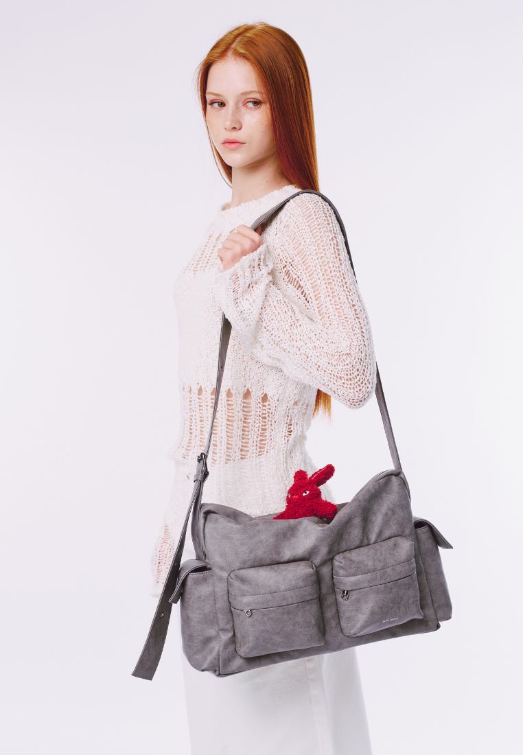 Cross Utility Bag L Brushed Gray