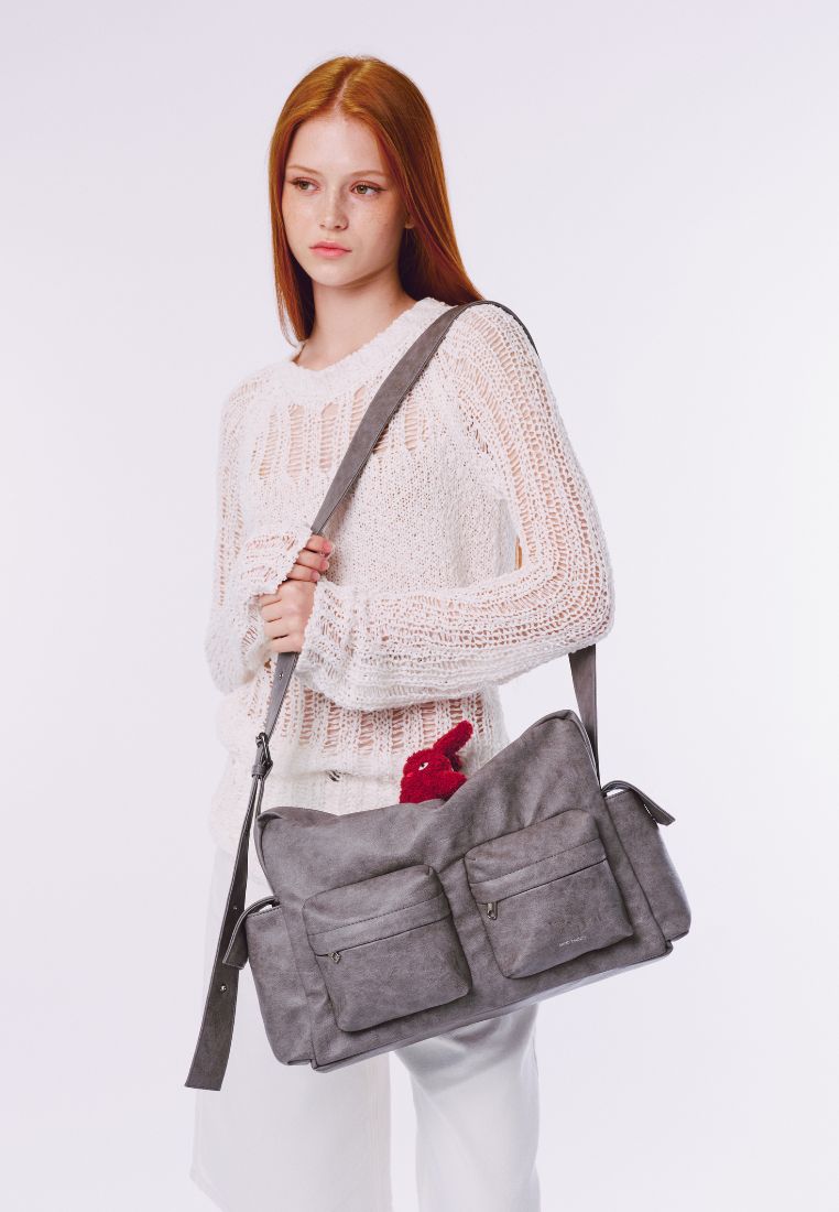 Cross Utility Bag L Brushed Gray