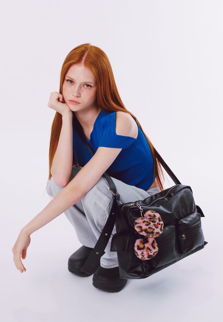 Cross Utility Bag L Nappa Matt Black