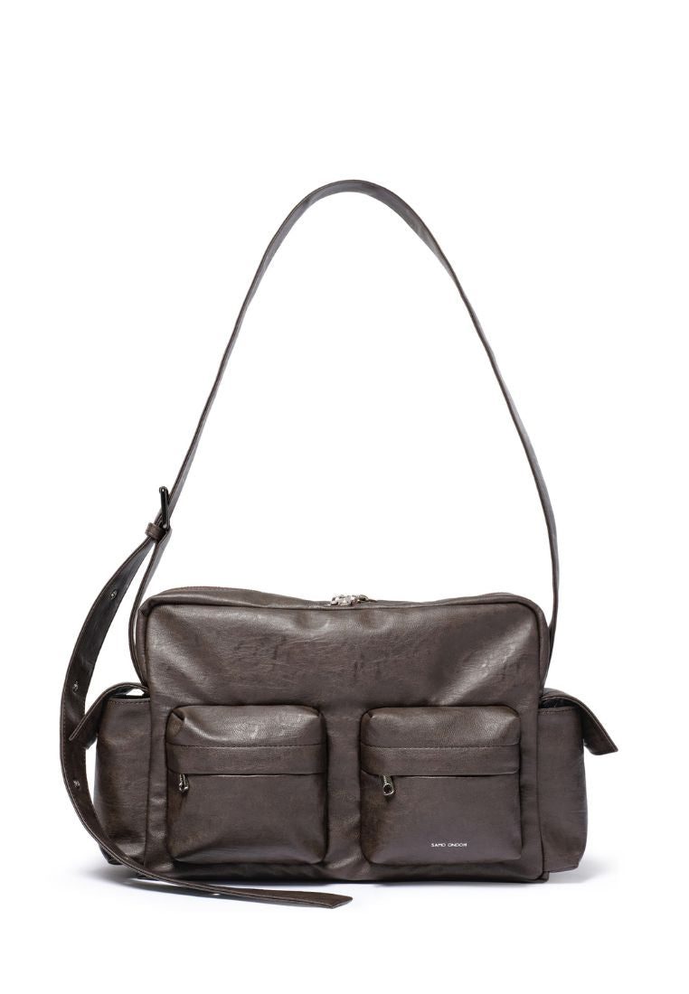 Cross Utility Bag M Brushed Chocolate
