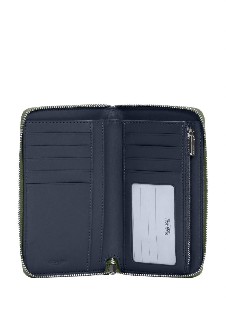 Medium Id Zip Wallet Dark Sage