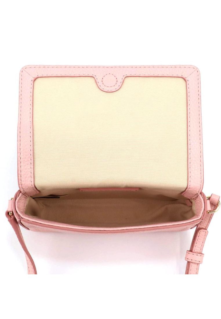 Mini Leather Crossbody Peach Whip