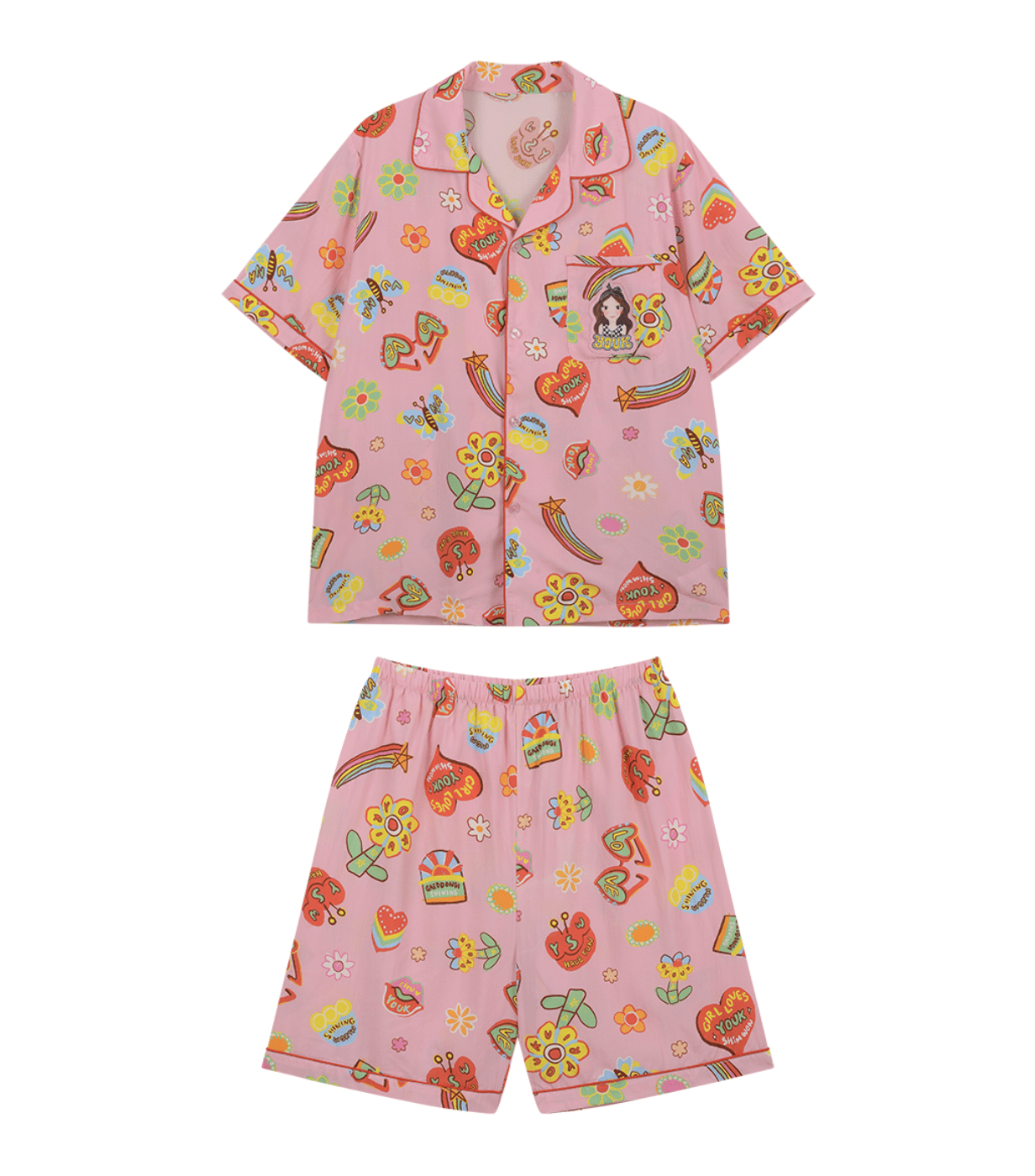 Soft Pajamas Set F Flower Luna