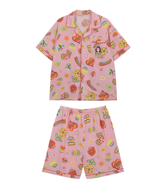 Soft Pajamas Set F Flower Luna