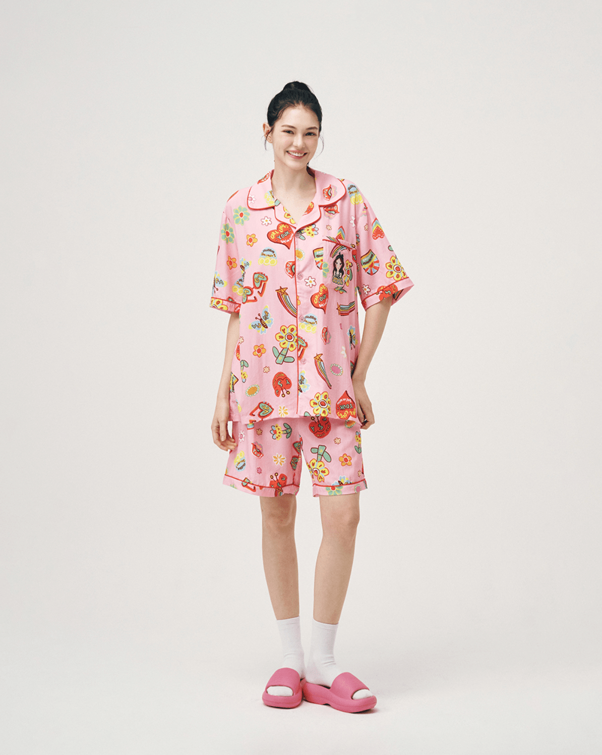 Soft Pajamas Set F Flower Luna