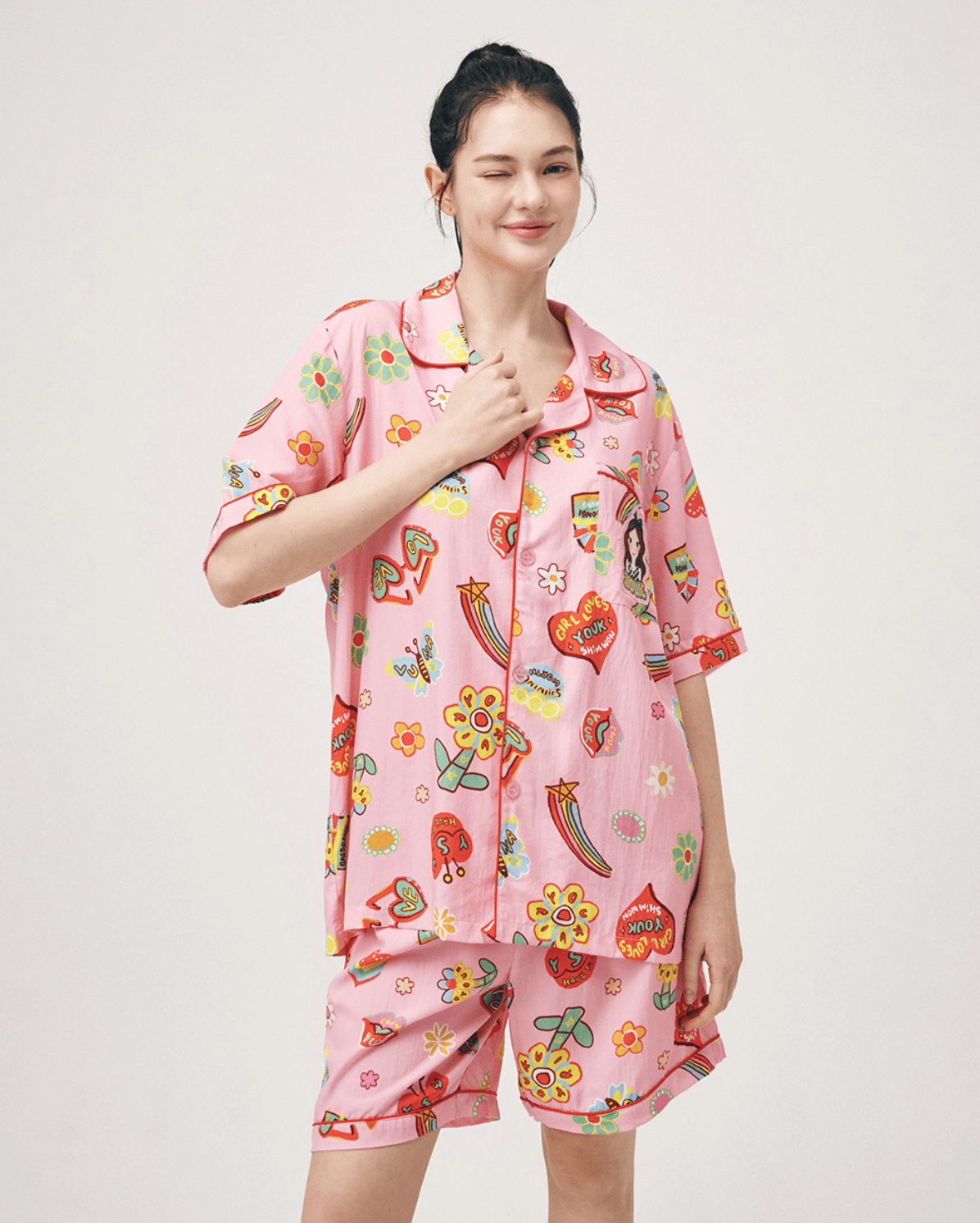 Soft Pajamas Set F Flower Luna