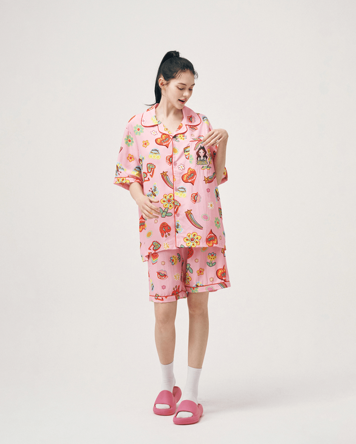 Soft Pajamas Set F Flower Luna