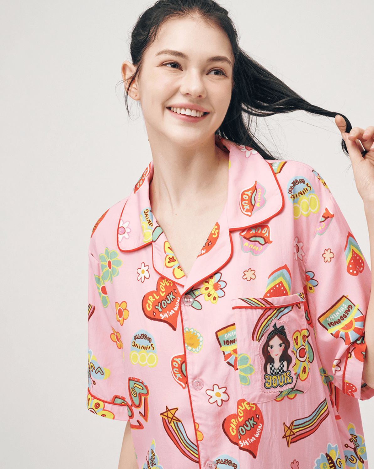 Soft Pajamas Set F Flower Luna