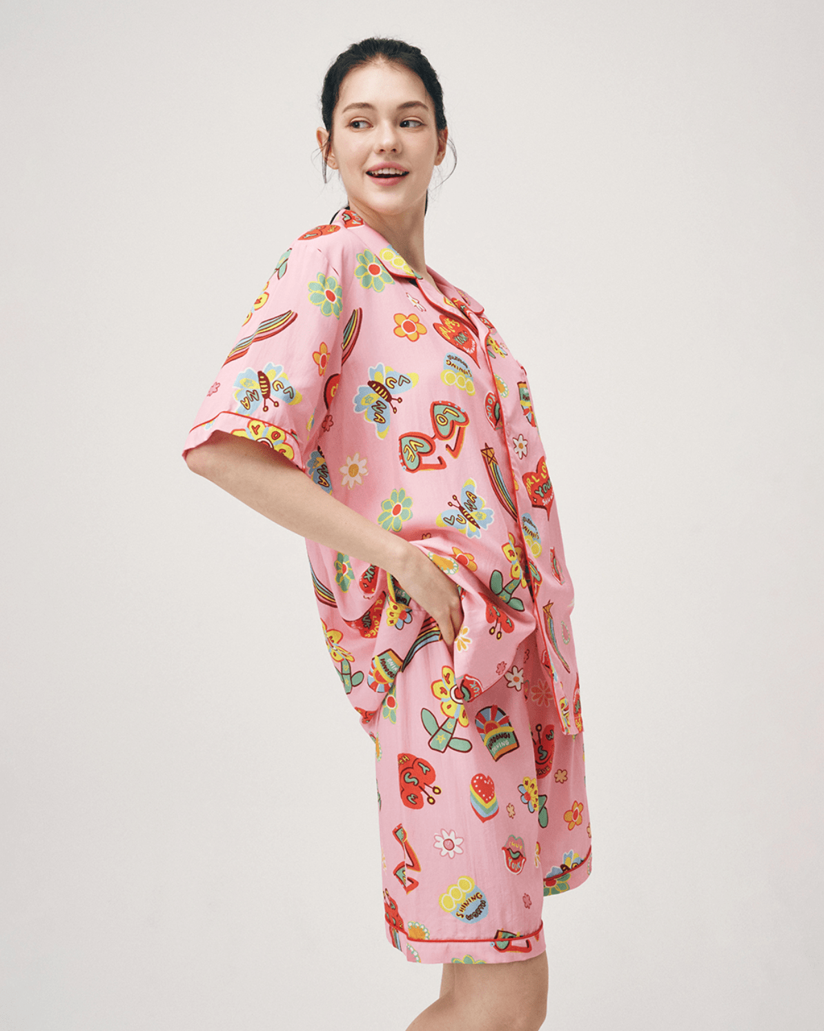 Soft Pajamas Set F Flower Luna