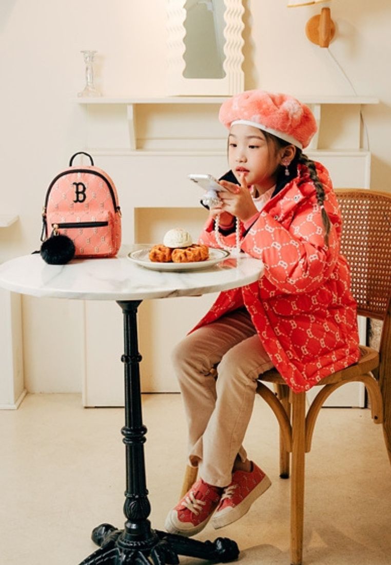 Dia Monogram Jacquard Mini Backpack BOSTON REDSOX Coral