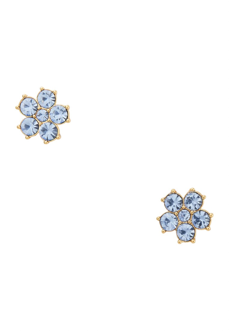 Flower Studs Light Sapphire