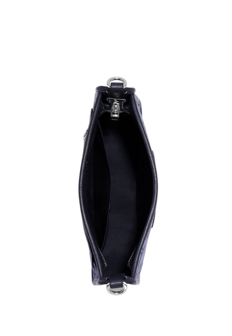 Dempsey File Bag In Signature Jacquard With Stripe And Coach Patch Midnight Navy Multi