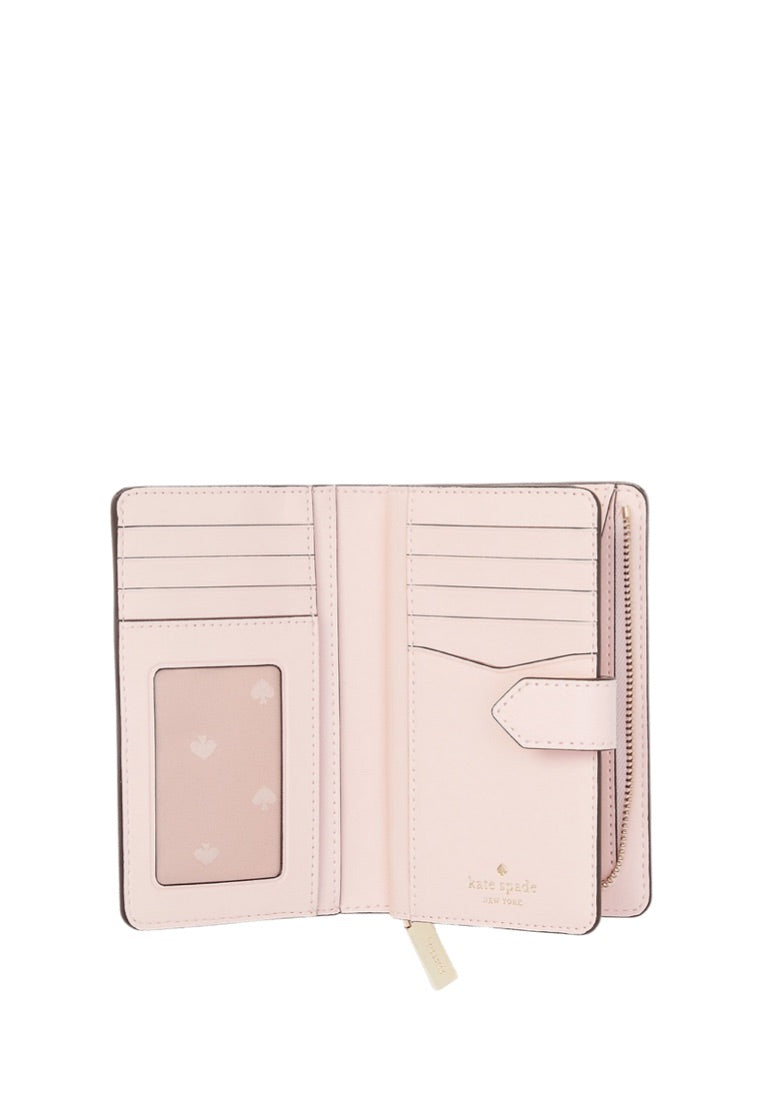 Staci Medium Compartment Bi Fold Wallet Chalk Pink