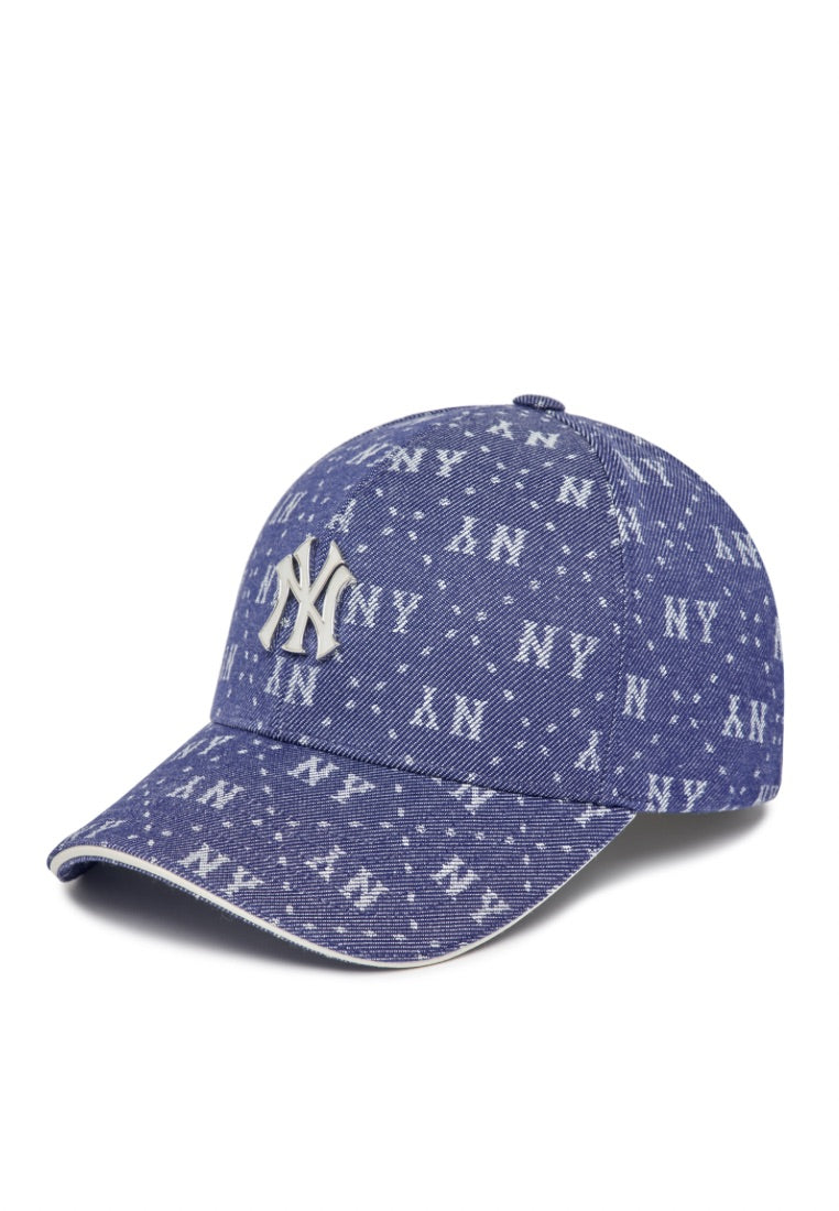 Denim Dia MONOGRAM Structured Ball Cap NEW YORK YANKEES navy