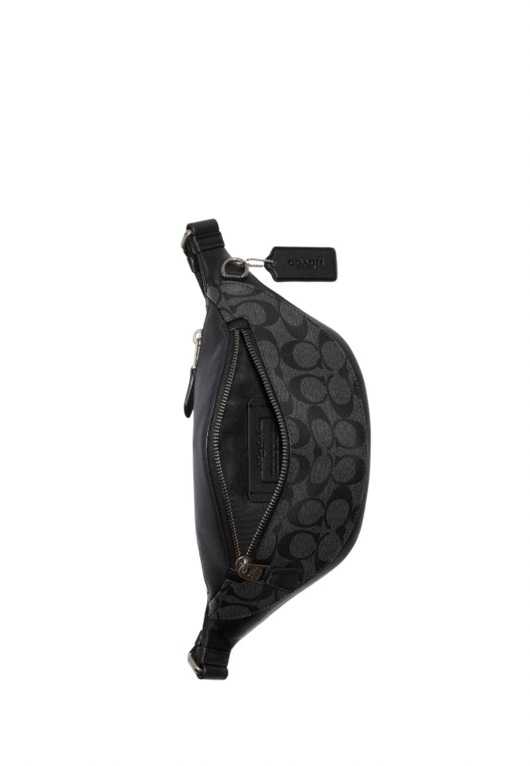 Warren Mini Belt Bag In Signature Canvas Charcoal