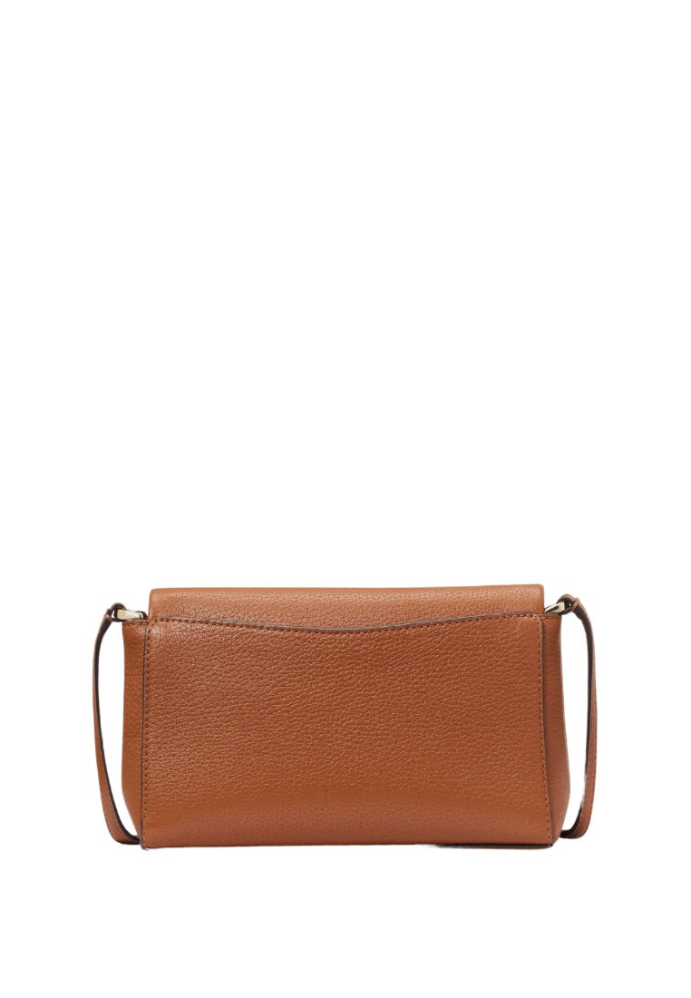 Leila Mini Zip Crossbody Warm Gingerbread