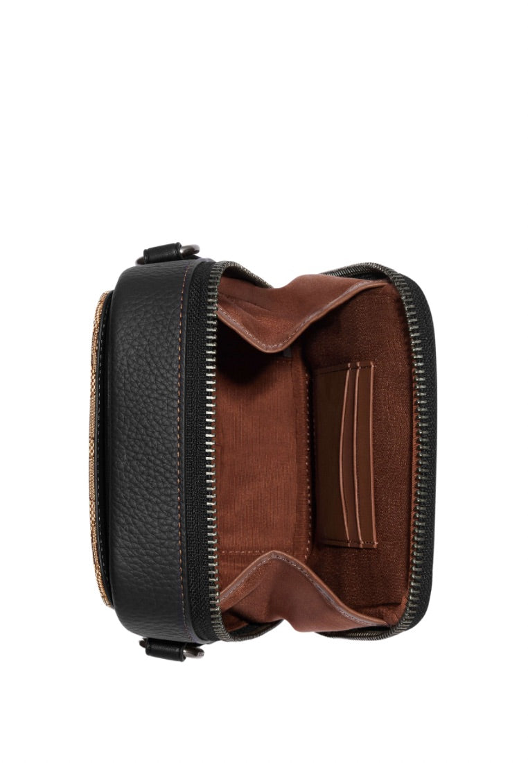 Stanton Crossbody In Signature Jacquard Black Multi